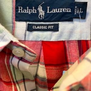Really Cool, Classic Ralph Lauren Polo Plaid Shirt Men's L